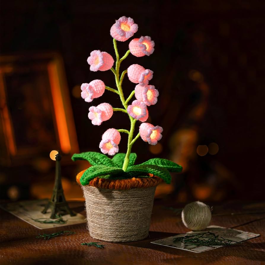 Lampada Fiore all’Uncinetto – Fatto a Mano