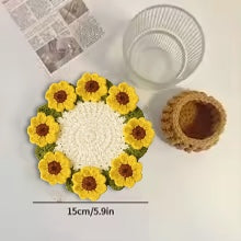 Sottobicchiere di fiori – Fatto a mano